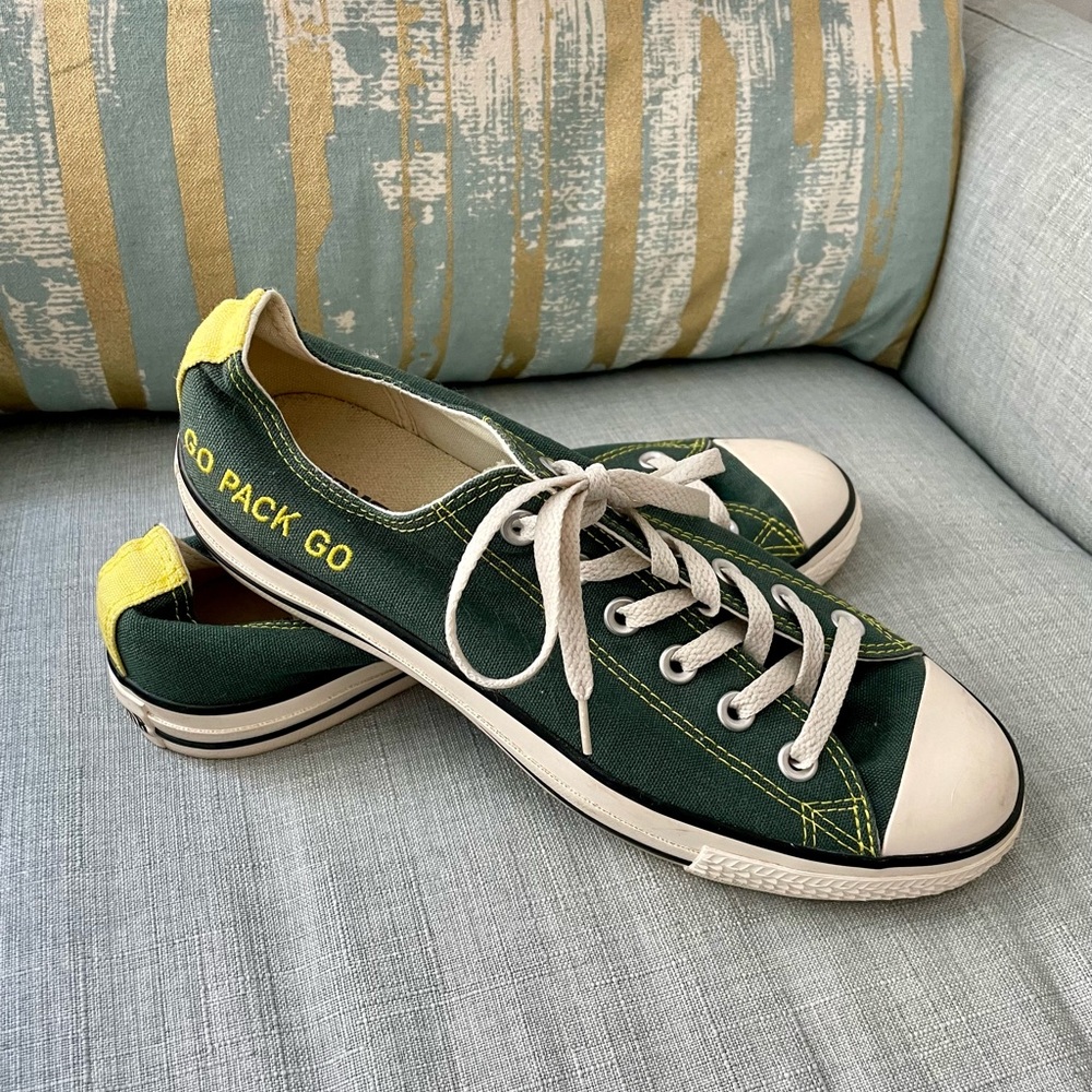 Green Bay Packers Converse All Star Custom Sneakers
